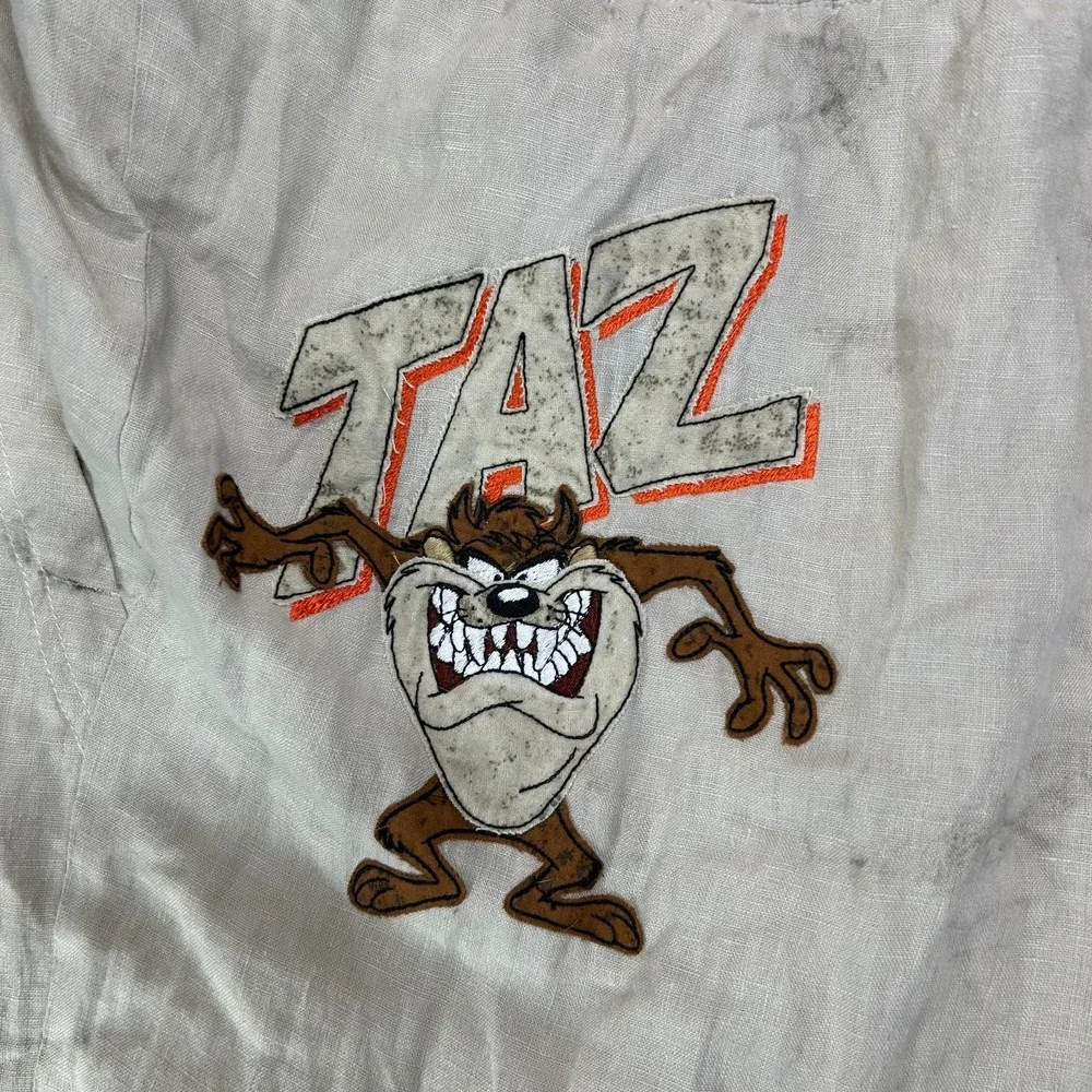 Vintage Iceberg History Taz Linen Blend Pants Men's Drawstring Trousers -‎ 37x35
